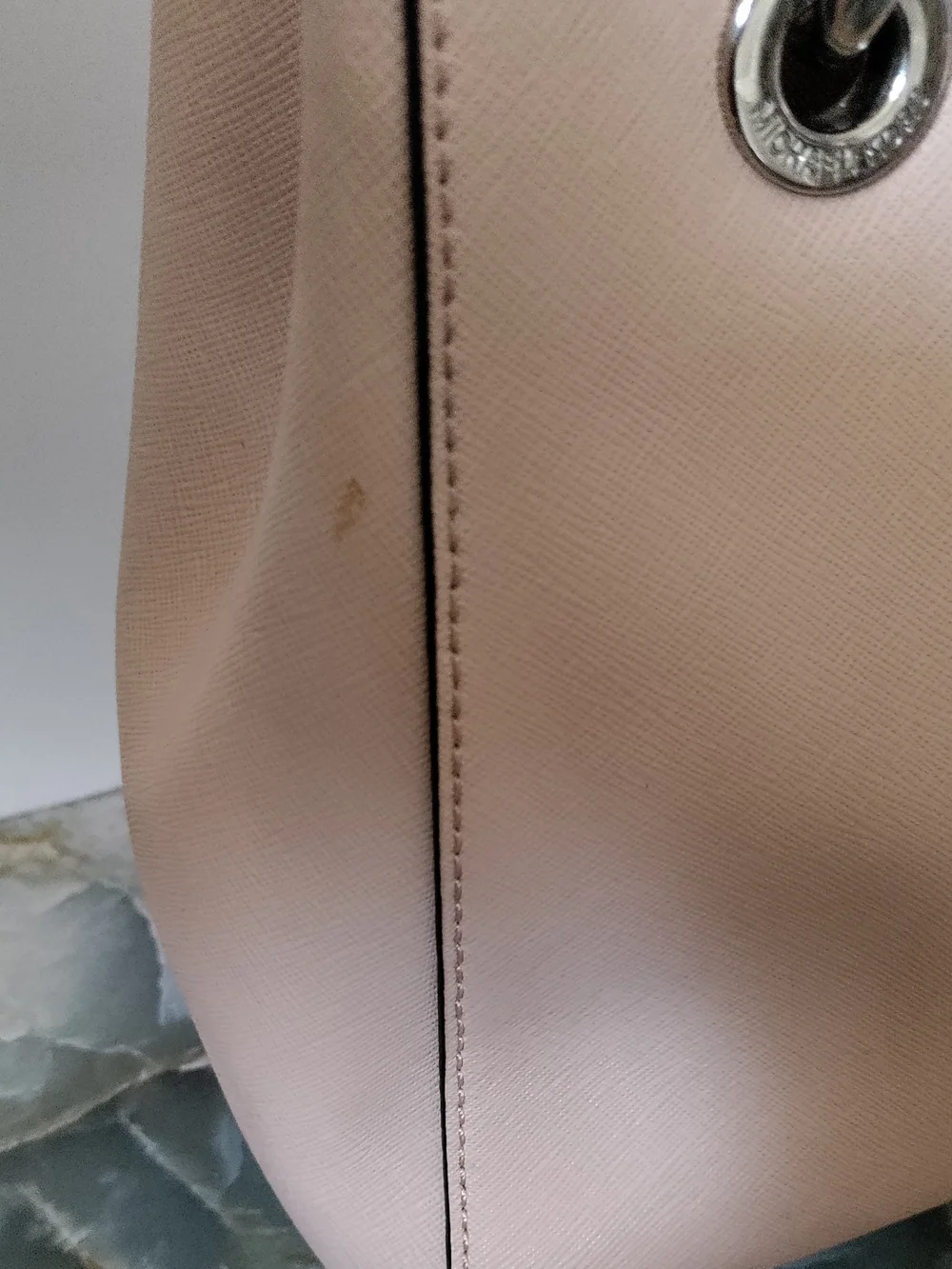 Michael Kors Cynthia Small Saffiano Leather Satchel Blush Pink
